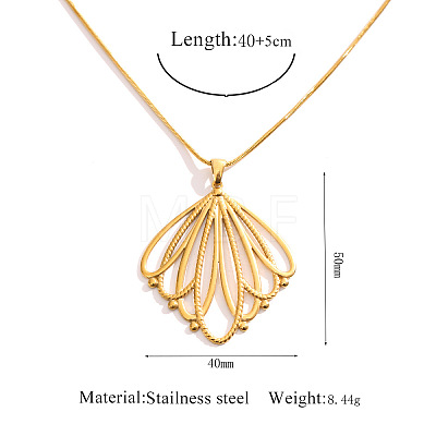 304 Stainless Steel Pendant Necklaces WGB72CB-03-1
