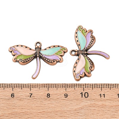 Alloy Enamel Pendants PALLOY-F319-02C-R-1