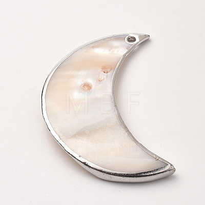 Plated Freshwater Shell Big Pendants SHEL-S269-16-1