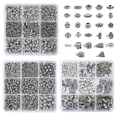 Tibetan Style Alloy Tube Bails TIBE-YW0001-81-1