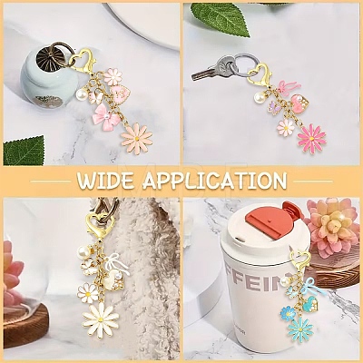 Alloy Enamel Pendant Decorations HJEW-YW00429-01-1