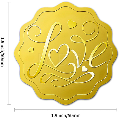 Self Adhesive Gold Foil Embossed Stickers DIY-WH0211-181-1