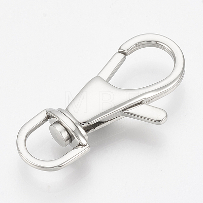 304 Stainless Steel Swivel Lobster Claw Clasps STAS-T033-08-1