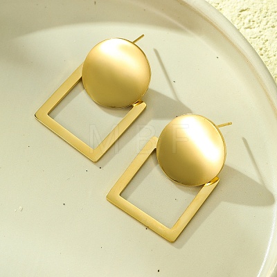 304 Stainless Steel Stud Earrings EJEW-R012-01G-1