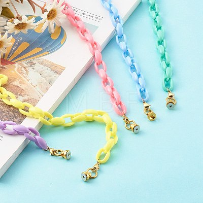 Acrylic Cable Chain Phone Case Chain HJEW-JM00478-1