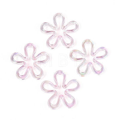 Plated UV Acrylic Beads TACR-S161-04A-1