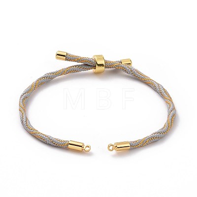 Nylon Cord Silder Bracelets MAK-C003-03G-13-1