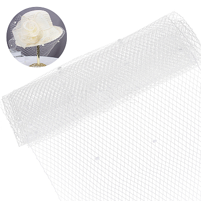 Deco Mesh Ribbons SRIB-WH0011-179B-02-1