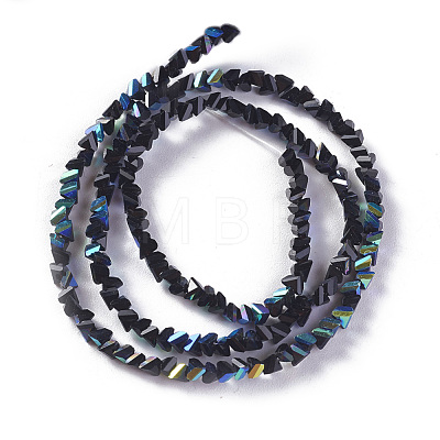 Electroplate Glass Beads Strands EGLA-E057-01A-04-1