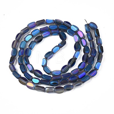 Electroplate Glass Beads Strands EGLA-S188-12-B01-1