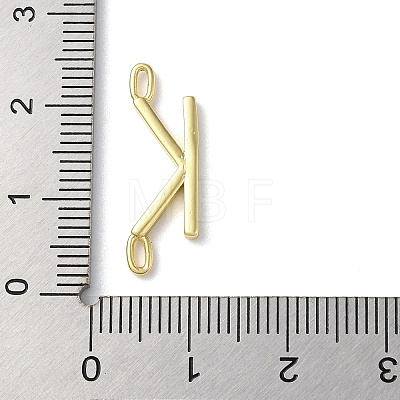 Rack Plating Brass Connector Charms KK-P245-07G-K-1