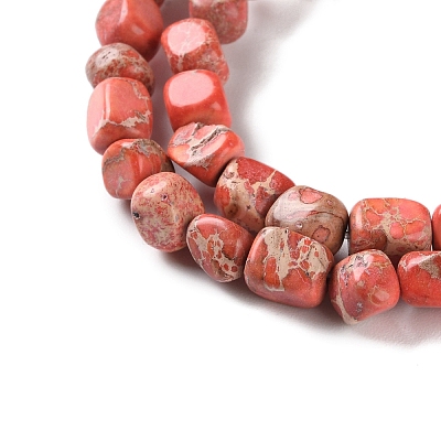 Dyed Natural Imperial Jasper Beads Strands G-U011-A02-01-1