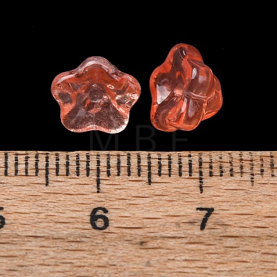 Baking Paint Transparent Glass Beads GLAA-T025-81C-04-1