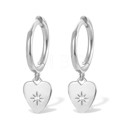 S925 Silver Heart-shaped Earrings Set MG6658-6-1