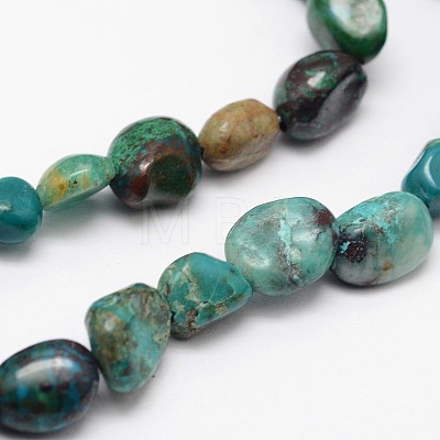 Nuggets Natural Chrysocolla Beads Strands G-N0164-10-1