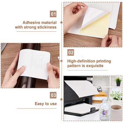 Custom Paper Adhesive Stickers STIC-WH0304-005A-1