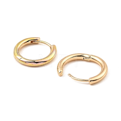 Brass Huggie Hoop Earrings EJEW-I289-22A-G-1