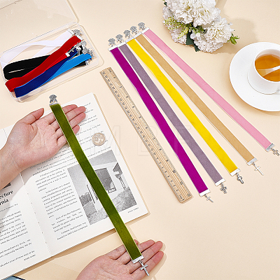 10Pcs Velvet Bookmark AJEW-FG00019-1