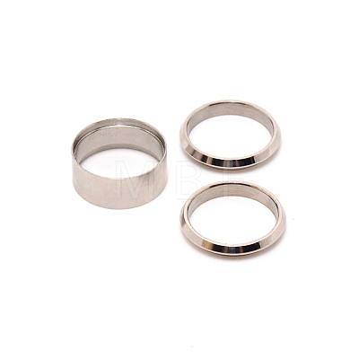 3Pcs 316 Stainless Steel Grooved Finger Ring Settings FIND-WH0105-09B-P-1