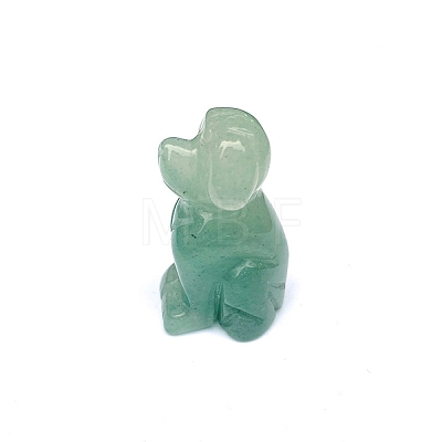 Natural Green Aventurine Carved Healing Dog Figurines PW-WG27263-01-1