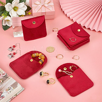 12Pcs Velvet Jewelry Storage Bags with Snap Button for Earrings Rings Bracelets ABAG-UN0001-17B-1