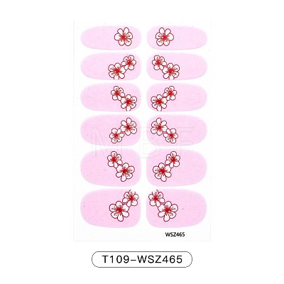 Flower Series Full Cover Nail Decal Stickers MRMJ-T109-WSZ465-1