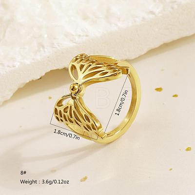 304 Stainless Steel Finger Rings for Women ON6968-11-1