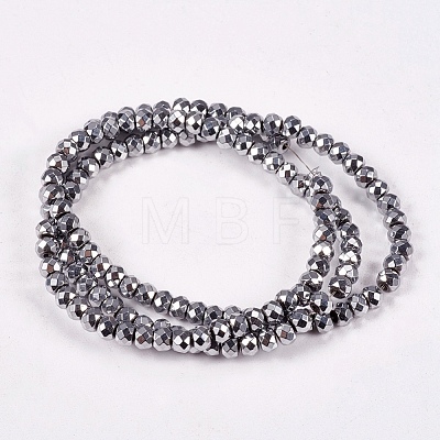 Electroplate Non-magnetic Synthetic Hematite Beads Strands G-J160-C-01-1