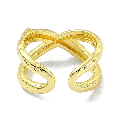 Brass Open Cuff Ring RJEW-B051-35G-1