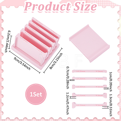 Plastic Polymer Clay Strip Extruder Tool for DIY Crafting Double Sided DIY-WH0308-929-1