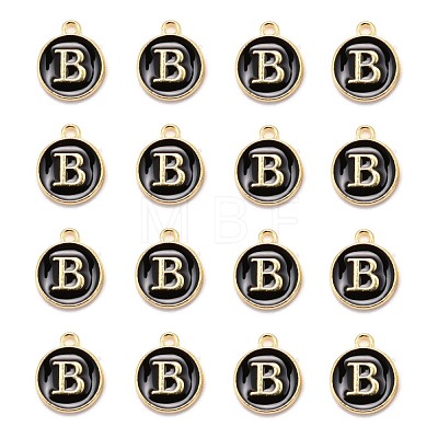 Golden Plated Alloy Charms X-ENAM-S118-02B-1