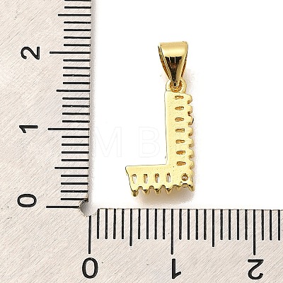 Rack Plating Brass Micro Pave Cubic Zirconia Pendants KK-L226-100G-L-1