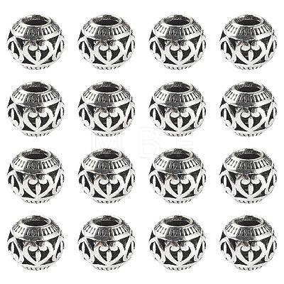 20Pcs Tibetan Style European Beads MPDL-TADJ0001-01-1