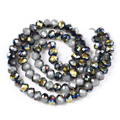 Electroplate Glass Beads Strands EGLA-A034-J6mm-S06-A-1