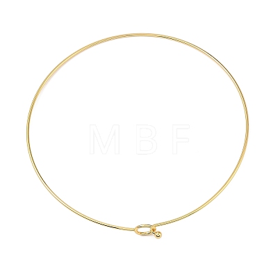 Rack Plating Brass Choker Necklaces NJEW-Q348-03G-1