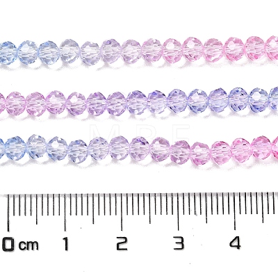 Transparent Painted Glass Beads Strands DGLA-A034-T4mm-A08-1