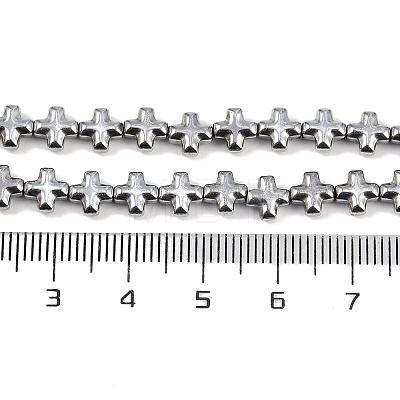 Electroplated Synthetic Non-magnetic Hematite Beads Strands G-K375-E03-01-1