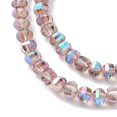 Electroplate Glass Beads Strands EGLA-K015-11B-1