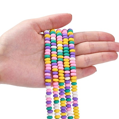 Handmade Polymer Clay Beads Strands CLAY-N008-008L-1