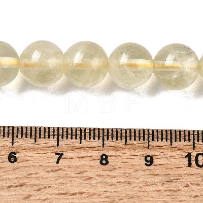 Natural Lemon Quartz(Heated) Beads Strands G-G286-A04-10mm-01-1