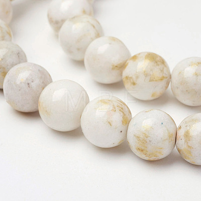 Natural Mashan Jade Beads Strands X-G-P232-01-F-8mm-1