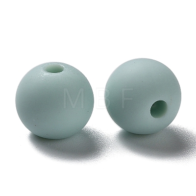 Frosted Opaque Acrylic Beads OACR-P019-01B-03-1