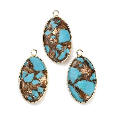 Dyed Synthetic Imperial Jasper Pendants GG-CBAA20A-04G-05-1