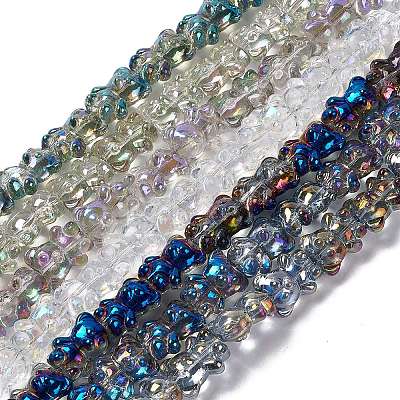 Electroplate Glass Beads Strands EGLA-L030-M-1