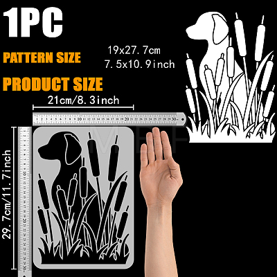 Plastic Drawing Painting Stencils Templates DIY-WH0396-709-1