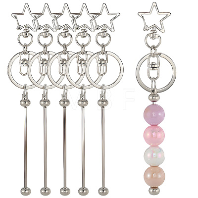 10Pcs Alloy Keychain Clasps KEYC-SC0001-79A-1