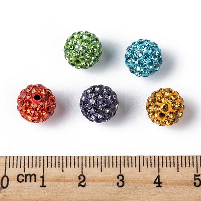 Pave Disco Ball Beads RB-Q195-10mm-M-1
