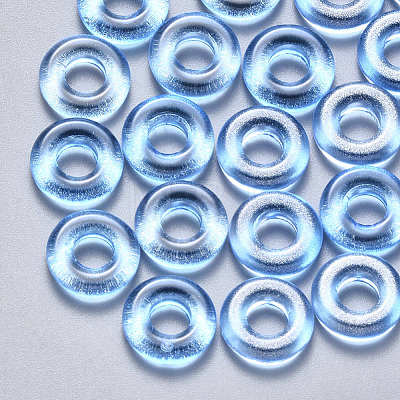 Transparent Spray Painted Glass Beads GLAA-S190-003A-01-1
