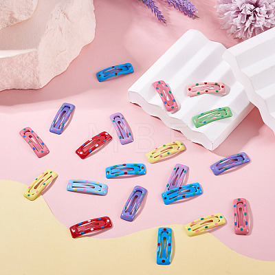 Iron Enamel Snap Hair Clips PHAR-TADJ0001-06B-1