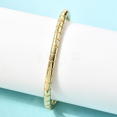 Column Brass Hinged Bangles for Women BJEW-H639-05C-G-1